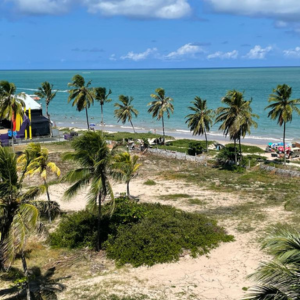 Pé na areia